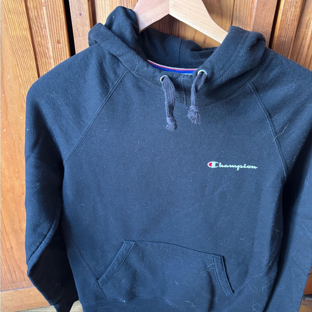 Champion Black Men's Pullover Hoodie